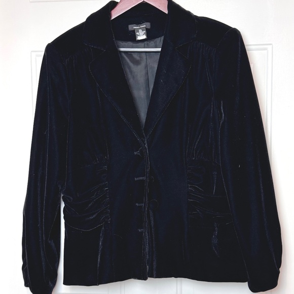 Susan Lewis Black Velvet Jacket Blazer, Ladies Size PXL - Picture 1 of 7